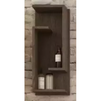 Полка подвесная Cezares Space 30х75 темное дерево