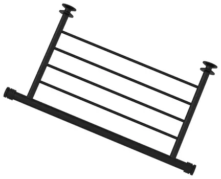 Полка прямая ПОЛКА прямая 4П (L - 370 мм) н/ж для ДР "СУНЕРЖА" (Матовый Чёрный)