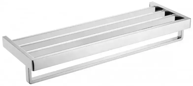 Полка с полотенцедержателем AltroBagno Aperto хром глянцевый