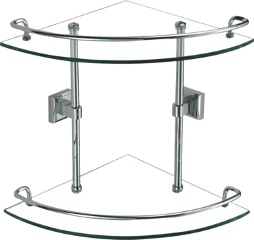 Полка Savol 95 S-095322 хром, для душа, угловая