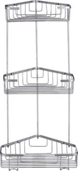 Полка Savol S-002832-3 хром, для душа, угловая