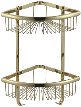 Полка Savol S-B5854-2 золото, для душа, угловая
