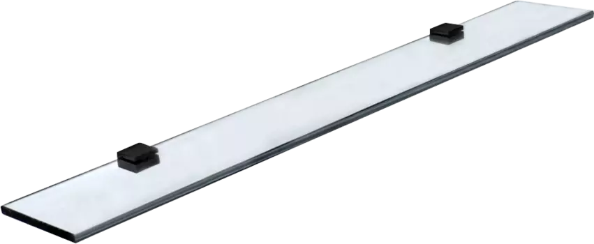 Полка STWORKI Glass Shelf 70 полкодержатели черные