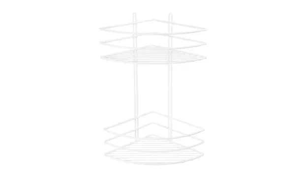 Полка угловая двойная Fixsen белая (FX-710W-2)