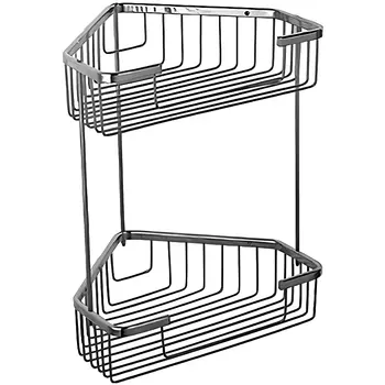 Полка угловая Frap хром