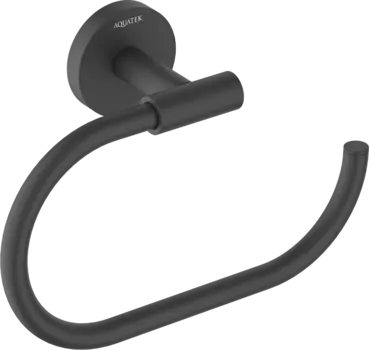 Полотенцедержатель AQUATEK Оберон AQ4221MB матовый черный