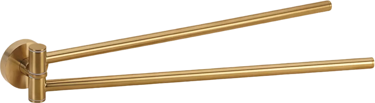 Полотенцедержатель Bemeta Sablo 160204190 двойной, матовое золото