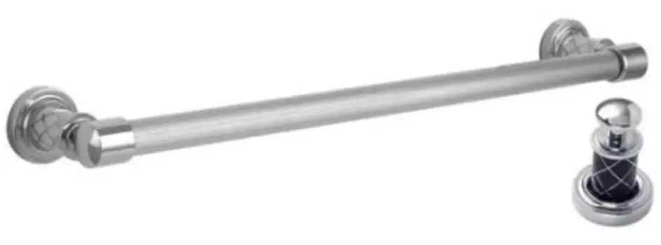 Полотенцедержатель Boheme Murano хром с черным