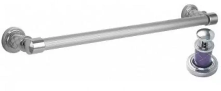 Полотенцедержатель Boheme Murano хром с фиолетовым