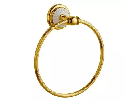 Полотенцедержатель Boheme Palazzo 21.7 золото - белый