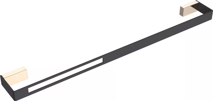 Полотенцедержатель Boheme Q 60 черный - золото