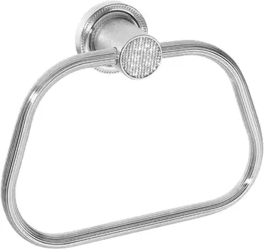 Полотенцедержатель Boheme Royal Cristal хром с прозрачными кристаллами Preciosa