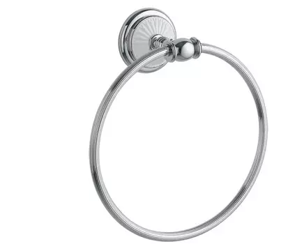 Полотенцедержатель Boheme Vogue 21.7 хром - белый