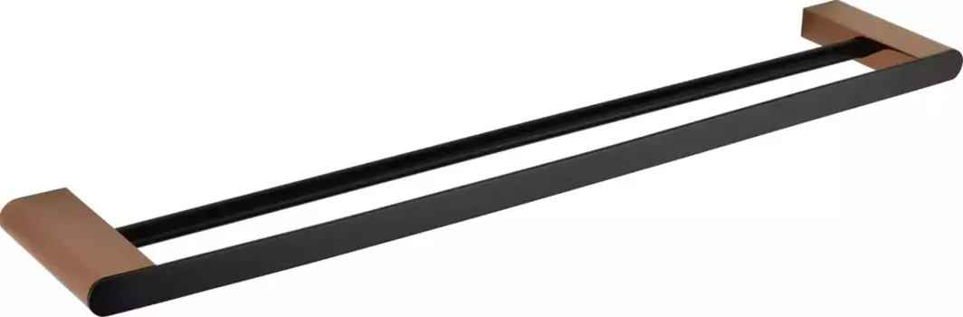 Полотенцедержатель двойной Bemeta Galla черный матовый