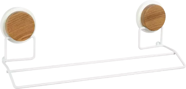 Полотенцедержатель двойной Fixsen Magic White 40 белый, светлое дерево