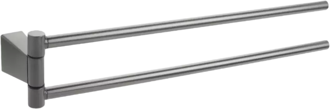 Полотенцедержатель двойной Fixsen Trend поворотный 38 графит-сатин