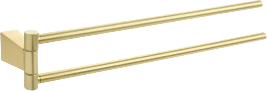 Полотенцедержатель двойной Fixsen Trend поворотный 38 золото-сатин