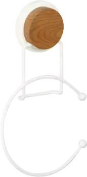 Полотенцедержатель кольцо Fixsen Magic White 14.5 белый, светлое дерево