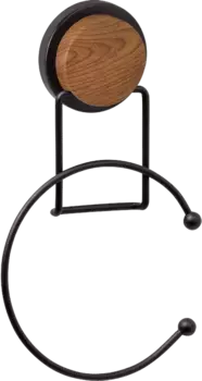 Полотенцедержатель кольцо Fixsen Magic Wood 14.5 черный, светлое дерево