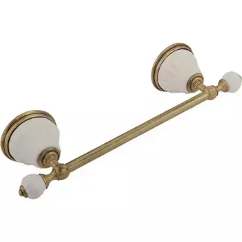 Полотенцедержатель Migliore Olivia 34 белый бронза