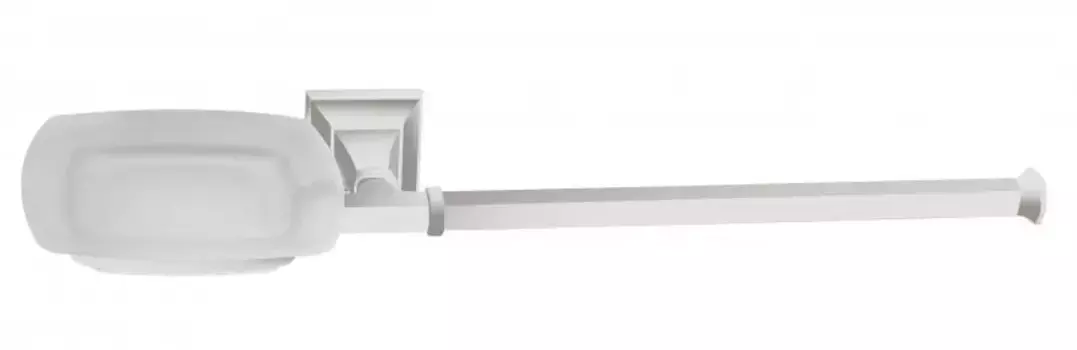 Полотенцедержатель с мыльницей Art&Max Zoe AM-G-6836S-Bi белый