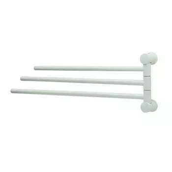 Полотенцедержатель тройной WasserKRAFT белый матовый