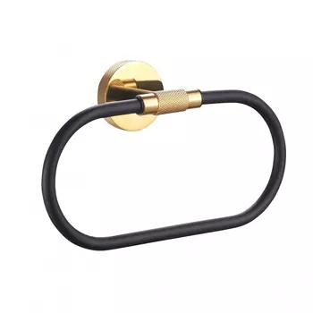 Полотенцедержатель Wonzon & Woghand WW-9213 черный, золото