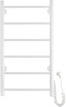 Полотенцесушитель электрический Domoterm Аврора DMT 109-6 40х80, белый, R