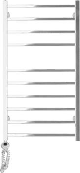 Полотенцесушитель электрический Domoterm Квадро П10 50x100 EL, хром, L