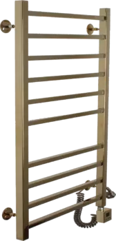 Полотенцесушитель электрический Domoterm Квадро П10 50x100, правый, золото