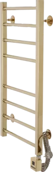 Полотенцесушитель электрический Domoterm Квадро П8 50x80, правый, золото