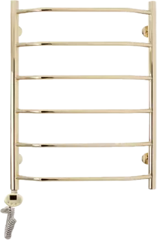 Полотенцесушитель электрический Domoterm Лаура П6 60x80, левый, золото