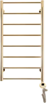 Полотенцесушитель электрический Domoterm Медея П8 40x80, золото, R