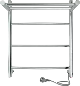 Полотенцесушитель электрический Indigo Arc LCAE50-40PR с полкой, серебристый