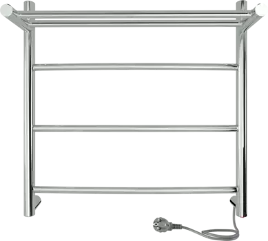 Полотенцесушитель электрический Indigo Arc LCAE50-50PR с полкой, серебристый