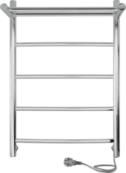 Полотенцесушитель электрический Indigo Arc LCAE60-40PR с полкой, серебристый