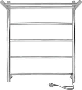 Полотенцесушитель электрический Indigo Arc LCAE60-50PR с полкой, серебристый