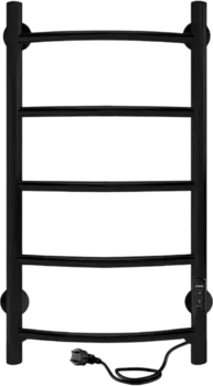 Полотенцесушитель электрический Indigo Arc Lux LCALE80-40BRRt черный муар