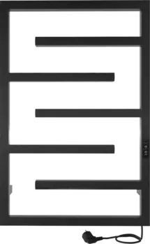 Полотенцесушитель электрический Indigo Delos DGD80-50BRRt черный муар