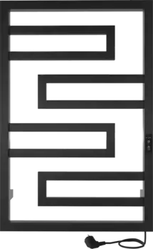 Полотенцесушитель электрический Indigo Flavio Slim DGFS80-50BRRt черный муар