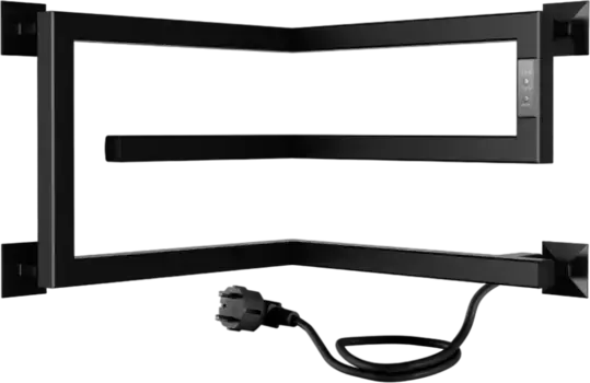 Полотенцесушитель электрический Indigo Korfu DGK30-40-40BRRt 30х40х40, черный муар