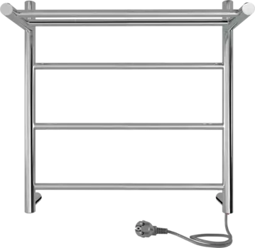 Полотенцесушитель электрический Indigo Line LСLE50-50PR с полкой, серебристый