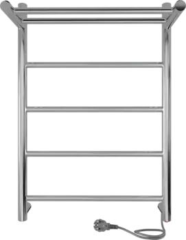 Полотенцесушитель электрический Indigo Line LСLE60-40PR с полкой, серебристый