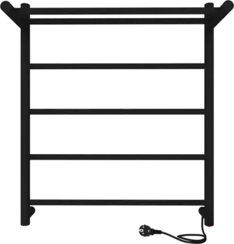 Полотенцесушитель электрический Indigo Line LСLE60-50BRPR с полкой, черный муар