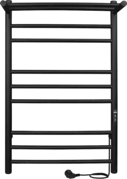 Полотенцесушитель электрический Indigo Line Trinity LСLTE80-40PBRRt с полкой, черный муар