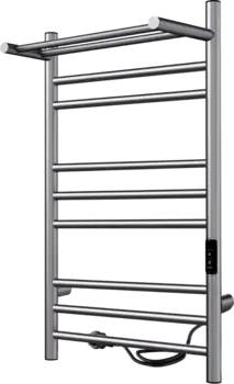 Полотенцесушитель электрический Indigo Line Trinity LСLTE80-50PGFMRt с полкой, graphite metallic