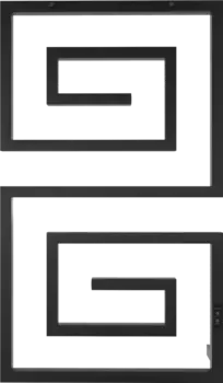 Полотенцесушитель электрический Indigo Lira DGL100-60BRRt черный муар