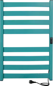 Полотенцесушитель электрический Indigo Oktava Slim 5 800х500 Бирюзовый
