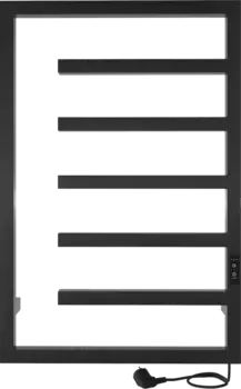 Полотенцесушитель электрический Indigo Sirtaki DGSI80-50BRRt черный муар