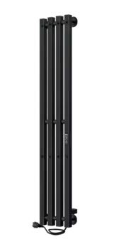 Полотенцесушитель электрический Indigo Style 4 PRO LSPRE120-18BRRt 120х18, черный муар